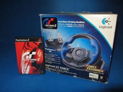 Kontroler Sony PS LOGITECH GT FORCE + Gran Turismo 3