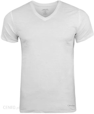 Koszulka Męska Calvin Klein S Biała V-Neck