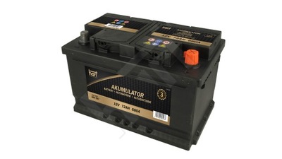 BATTERY 72AH 680A 278X175X175 P+ HART OBNIZANY  