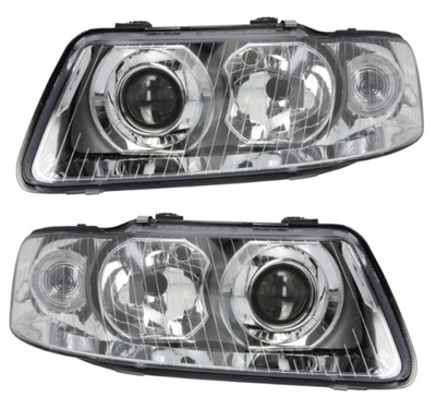 AUDI A3 8L RESTYLING FAROS PARTE DELANTERA JUEGO REJILLAS  