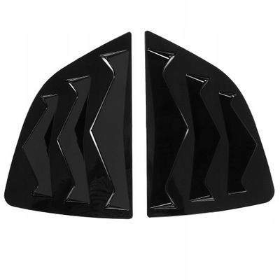 2 PC. LOUVERS REAR GLASS ABS BLACK BLYSZCZACY  