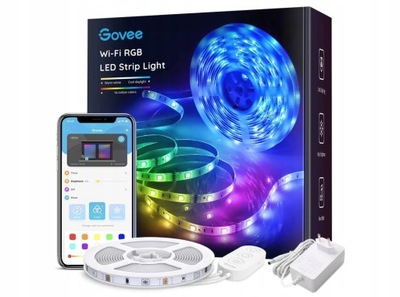 Inteligętna Taśma LED Govee WiFi 5m RGB aplikacja