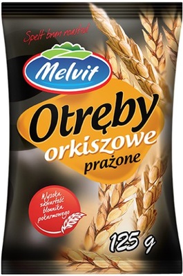 MELVIT Otręby Orkiszowe Prażone 125g