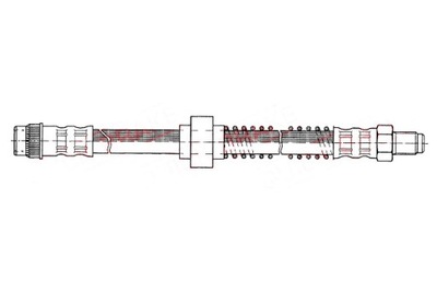 QUICK BRAKE ПАТРУБОК ТОРМОЗНОЙ ГИБКИЙ ПЕРЕД L/P NISSAN KUBISTAR