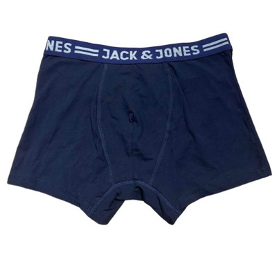 Jack&Jones granatowe bokserki bawełna logo S