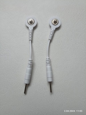 Kabel adapter TENS EMS snap 3,5mm guzik na pin 2mm przejściówka