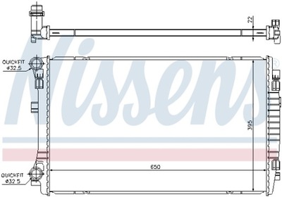 AUŠINTUVAS VARIKLIO NISSENS NIS 65303 