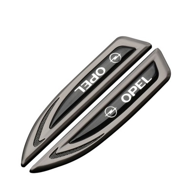 2 szt. Metalowe Naklejki boczne samochodu Opel