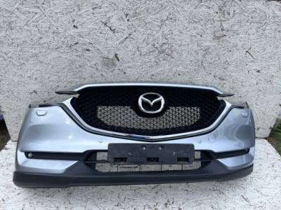 Cx-5 ii 2017 - бампер перед передний серебристый 45p pdc омыватель фото №1