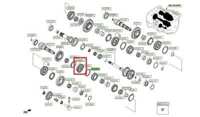 STEBULE Z MOVA SYNCHRONIZATORA 433702D680 PAVAROS 6 DĖŽĖS 7DCT KIA/HYUNDAI 