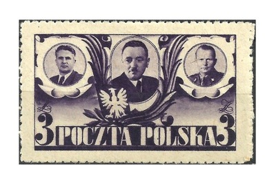 1946 Polska Fi.407* ROCZNICA MANIFESTU LIPCOWEGO gwar.