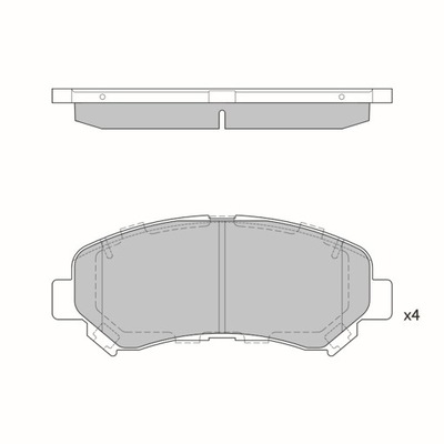 Hi-q sangsin sp1451 гальмівні колодки передні nissan maxima quashqai rogue x-trail фото №1