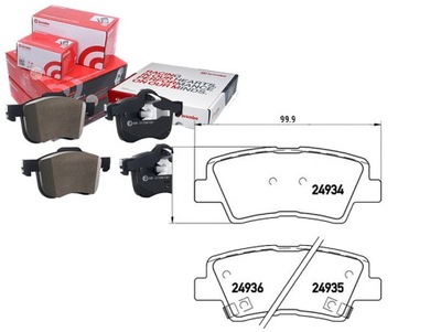 КОЛОДКИ ГАЛЬМІВНІ BREMBO 583022EA31 583023KA31 5830