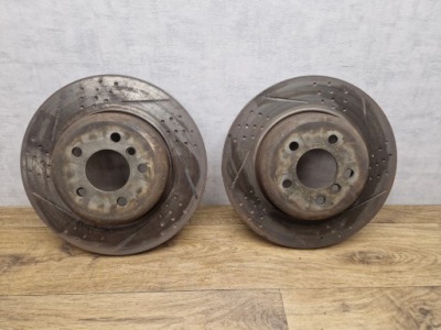 Bmw задні гальмівні диски гальмівні 345mm x 24mm 5x120 задній перфоровані вентильований. комплект фото №1