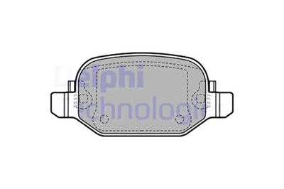 КОЛОДКИ ТОРМОЗНЫЕ ЗАД FIAT 500L 0.9-1.6D 09.12- DELPHI