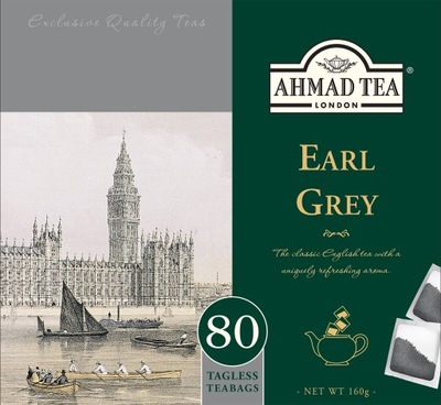 Ahmad Tea Earl Grey Herbata czarna 80 tb