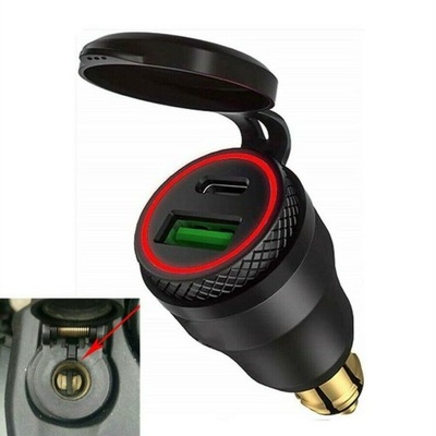 PARA DUCATI TRIUMPH MOTOCICLETA QC3.0 USB DZIALAJACY PD  