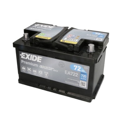 AKUMULIATORIUS EXIDE PREMIUM 72AH 720A P+ 