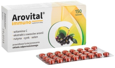 AROVITAL IMMUNO witamina C cynk Ziołolek 150 tab.