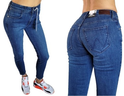 jeansy WRANGLER Skinny 615 W28 L34 28/34 NOWOŚĆ