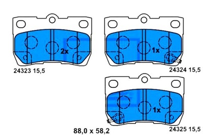 КОЛОДКИ HAM. LEXUS T. GS/IS 2,2-4,3 05-13