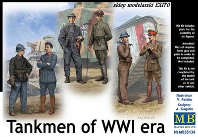 MASTER BOX 35134 1:35 Tankmen of WWI era