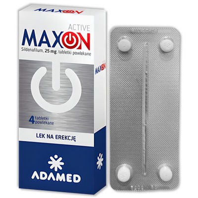 MaxON Active 25 mg, 4 tabletki powlekane