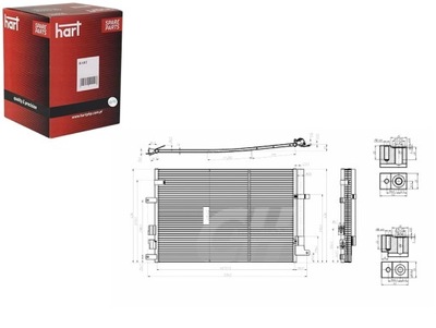 CONDENSADOR CONDENSADOR DE ACONDICIONADOR ALFA 159 2.4JTDM 05- HART  