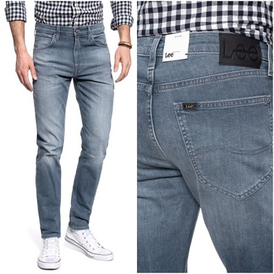 Męskie spodnie jeansowe dopasowane Lee AUSTIN W34 L32