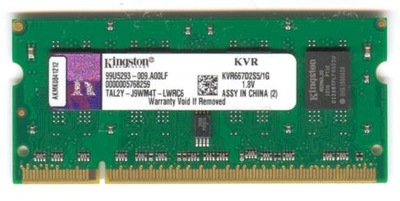 OKAZJA DDR2 KINGSTON 1GB KVR667D2S5/1G