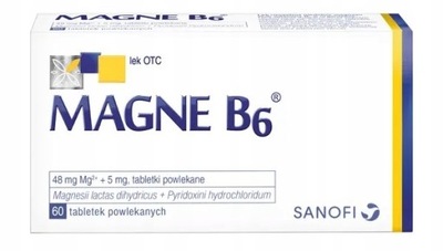 MAGNE B6 48 mg + 5 mg magnez witamina B6 60 tabl