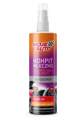 MOJE AUTO MLECZKO DO KOKPITU JABŁKO 300ml POŁYSK