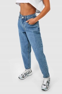 JEANSY MOM JEANS L HC21107 *BOOHOO PETITE SPODNIE