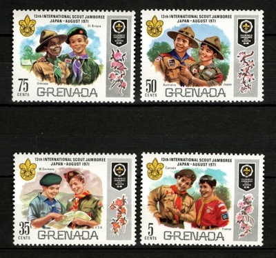 Grenada seria znaczków pocztowych ( Skauting ) ( czyste ) 1971 r.