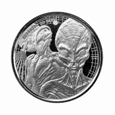 Ghana Alien 1/2 uncji Srebra 2023 PROOF