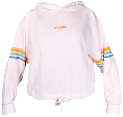 WRANGLER bluza WHITE logo SUMMER HOODY_ M