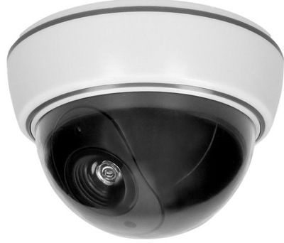 Atrapa kopułkowej kamery monitorującej CCTV, bateryjna