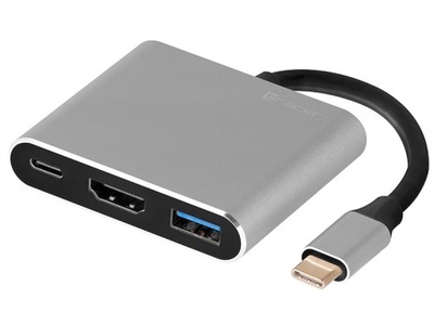 Adapter TRACER A-1, USB-C, HDMI 4K, USB 3.0, PDW