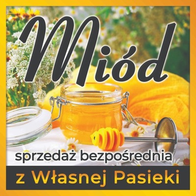 Baner reklamowy żółty Sprzedaż Bezpośrednia 1x1m