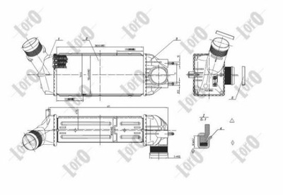 AUŠINTUVAS ORO DEPO (INTERCOOLER) PSA C4 (04-) 1.6HDI/307 00- 2.0HDI 