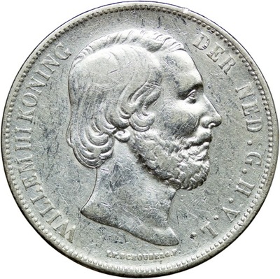 Niderlandy, 2 1/2 guldena 1872, Wilhelm III, st. 3