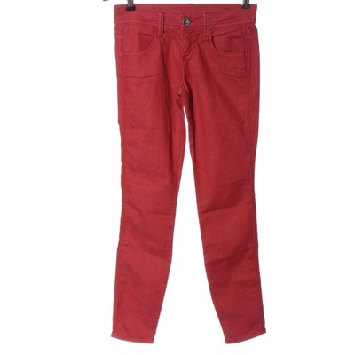 BENETTON JEANS Jeansy rurki Rozm. EU 34 czerwony