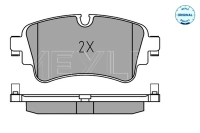 MEYLE ZAPATAS DE FRENADO PARTE TRASERA AUDI A4 ALLROAD B9 A4 B9 A5 A6 C8 A7 A8 D5  