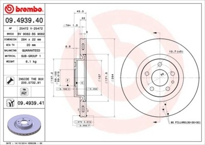 DISCO DE FRENADO PARTE DELANTERA UV FIAT  