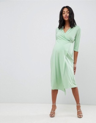 ZIELONA SUKIENKA MIDI MATERNITY DAMSKA 42 1P00