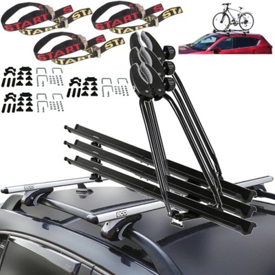 JUEGO MALETERO BICICLETAS AL TECHO 3 BICICLETAS NISSAN X-TRAIL 3 T32 13-20 SUV  