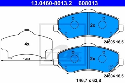 TRINKELĖS HAM.PRZOD JEEP WRANGLER 06- 13.0460-8013.2 