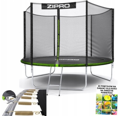 HIT! TRAMPOLINA OGRODOWA ZIPRO 252 CM DLA DZIECI Z MOCNĄ SIATKĄ + PREZENT !