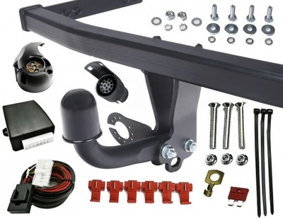 KIT JUEGO BARRA DE REMOLQUE GANCHO DE REMOLQUE PARA VW GOLF 5 AÑO 2007 MINIVAN PLUS MODUL+WIAZKA  