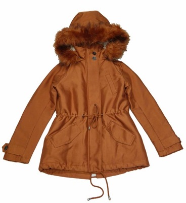 BENETTON parka 2w1 z wpinanym futerkiem 34/36